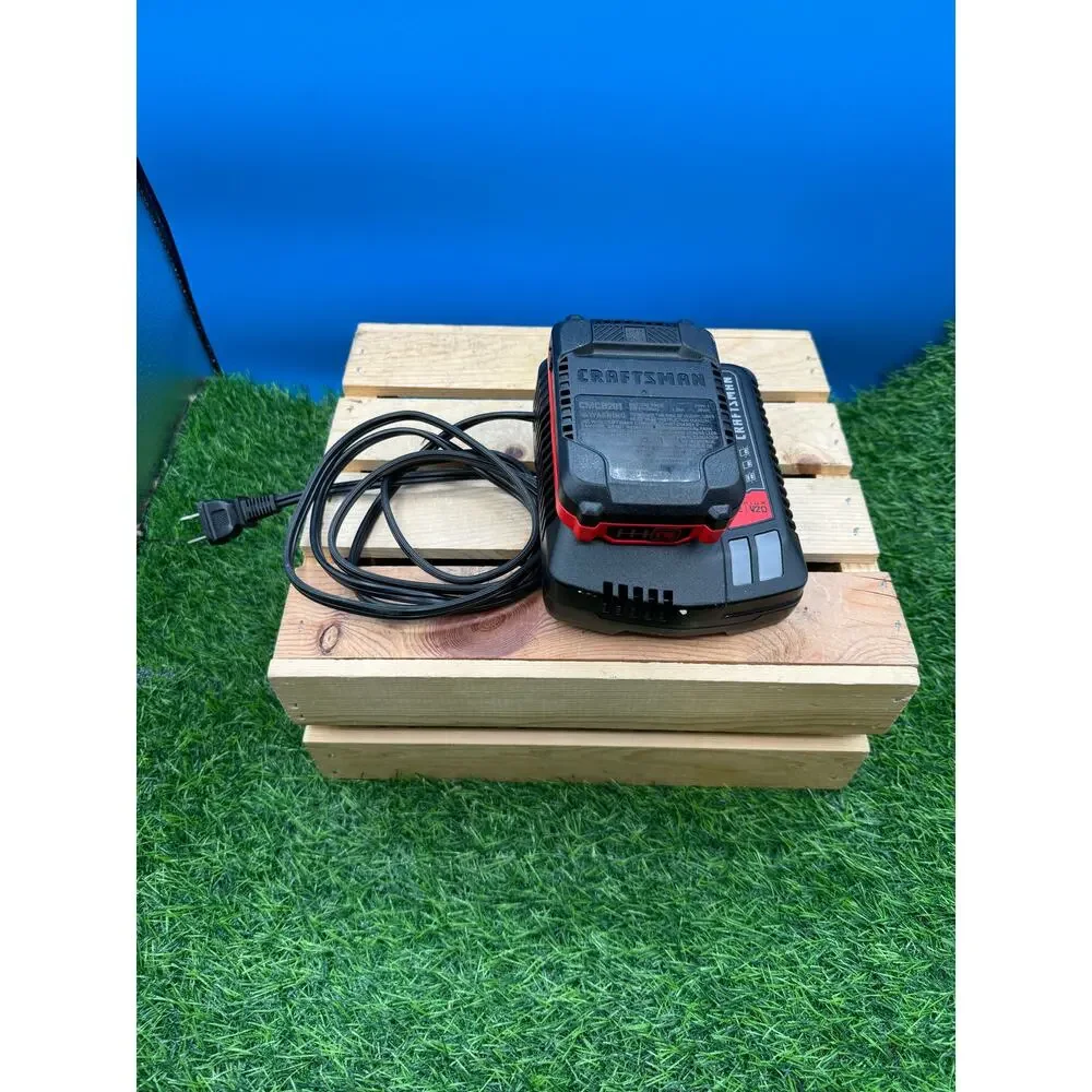 Craftsman V20 Lithium-Ion Battery with New Charger - Model CMCB100